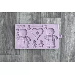 Silikonform für Pfefferkuchen-Figuren