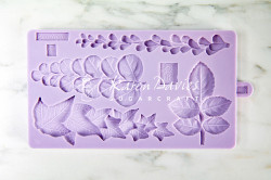 Silikonform Blätter