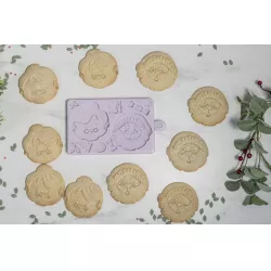 Silikonform „Santa und Mrs. Claus“, 6,5 × 6 cm