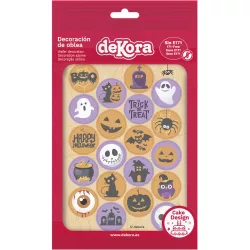 Essbares Cupcake-Papier 3,4 cm, 20 Halloween-Aufleger