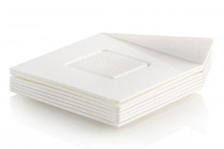 Dekorative Unterlage quadratisch weiß 8,3 cm 100 Stück