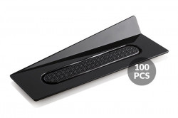 Dekorative rechteckige Unterlage schwarz 14x4cm 100 Stück