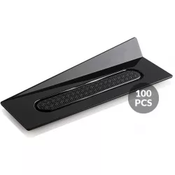 Dekorative rechteckige Unterlage schwarz 14x4cm 100 Stück