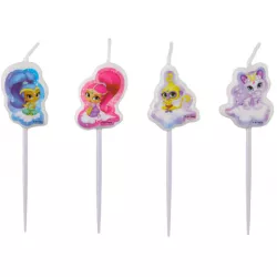 Shimmer Shinee Kuchenkerzen 4 Stück