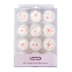 Zuckerdekoration - Blüten - 36 Stück