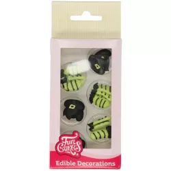 Zuckerdekorationen Hexe 18 Stück Beine und Hut