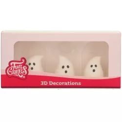 Zucker-Dekoration Geister 3 Stück Halloween