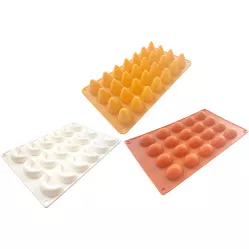 Set von 3 Weihnachtsformen: Bienenstöcke, Hörnchen und Nüsse