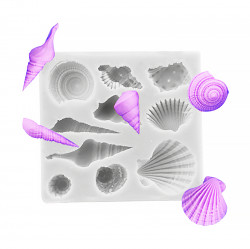 Silikonform Meer - Muscheln