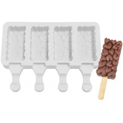 Silikon-Eisformen Herzen 7x3,5 cm