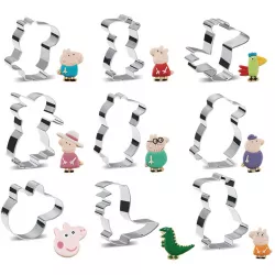 Ausstechformen Schwein Pepa 9 Stück