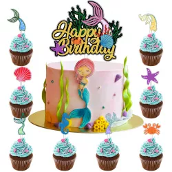 Meeresschaum Tortenstecker 9 Stück