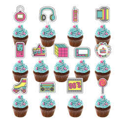 Zupfen in Muffins 90er Jahre 13 Stück