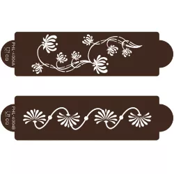 Stencil-Vorlage Blumen Modern 2 Stück