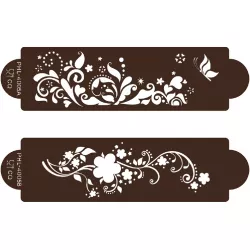 Schablonen-Set „Frühlingswiese“, 2 Stk., 23×7 cm