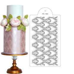 Schablonenvorlage Pfau 40x21 cm