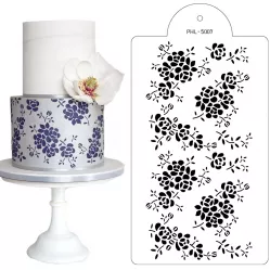 Stencil-Schablone Blume magic 40x21cm