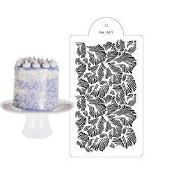 Stencil-Vorlage Federblatt 40x21 cm