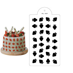 Schablonenvorlage Erdbeeren 40x21 cm