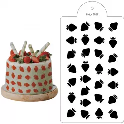 Schablonenvorlage Erdbeeren 40x21 cm