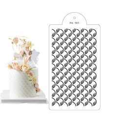 Stencil Schablone Schuppe 40x21 cm