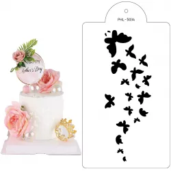 Schablone Vorlage Schmetterlinge 40x21 cm