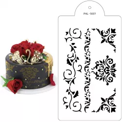 Stencil-Vorlage Ornament BOA 35x21 cm