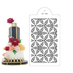 Stencil-Vorlage Hypno-Blume 40x21 cm