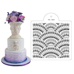 Stencil Schablone Fächer 30x26 cm