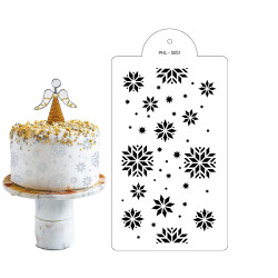 Stencil-Vorlage Schneeflocke 40x21cm