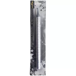 Mittelgroße Tortenfontäne – silber, silber 20 cm – 1 Stück