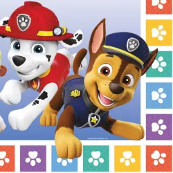 Papierservietten 33x33 cm, 16 Stk Paw Patrol