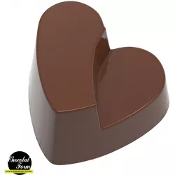 Pralinenform mit Schlosssiegel Herz 29x29x18 mm