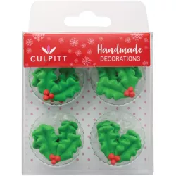 Zuckerdekoration Weihnachtsbeere 12 Stücke