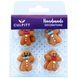 Zuckerdekoration Weihnachtsmänner 12 Stücke