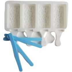 Silikonform für Eis am Stiel, 7 × 3,5 cm