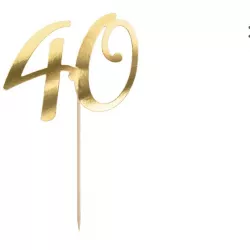 Einsteckklementen in einen 21-cm-Torte Goldnummer 40