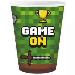 Pappbecher 266 ml, 6 Stück Game on