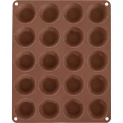Orion Silikon-Backform für Mini-Muffins braun (für 20 Stück)