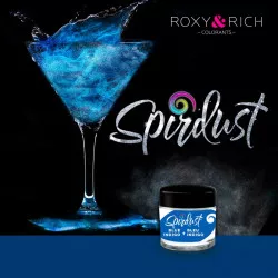 Metallische Farbe für Getränke Spirdust blau indigo 1,5 g