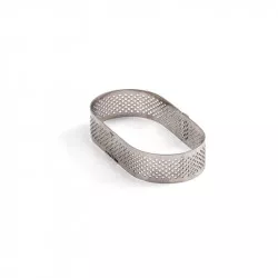 Ovales mikroperforiertes Formstück 10x6x2 cm