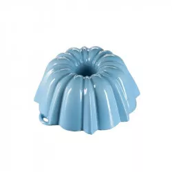 Gusseiserne emaillierte Backform Große Gugelhupfform GOURMETINA Jozefína - Hemdblau