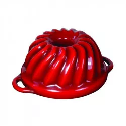 Gusseiserne emaillierte Backform Bremen Bábovka GOURMETINA 22 cm - Schattenrot