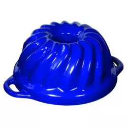 Gusseiserne emaillierte Backform Sofie Kuchenform GOURMETINA 22 cm - Nachtblau