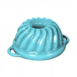 Gusseiserne emaillierte Backform Sophie Kuchenform GOURMETINA - Hemdblau