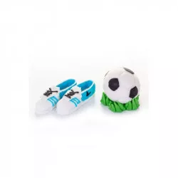 Zuckerdekor „Fußballschuh mit Ball“ – 5,5 × 4 cm