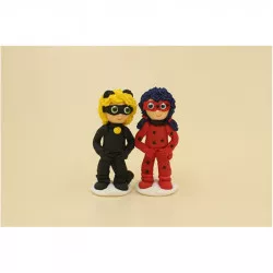 Zuckerfigur „Lady Bag“ mit schwarzer Katze, 3,5 × 8 cm