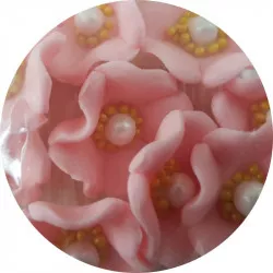 Zuckerblüten rosa 10 Stück