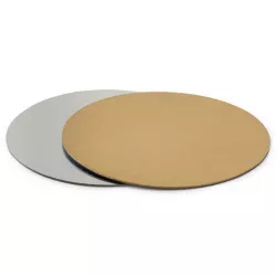 Tortenunterlage silber-gold 28cm 1mm