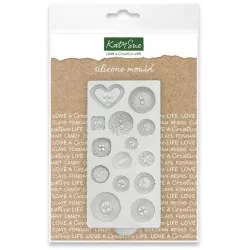 Silikonförmchen Knöpfe